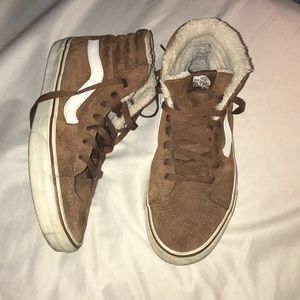 BROWN HIGH TOP VANS